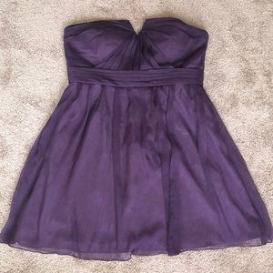 Love Lane Dress | Chiffon | Size 18 | Color: Plum